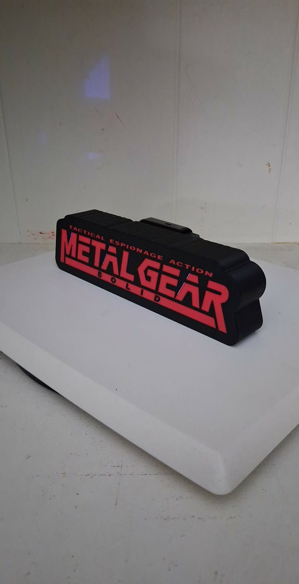 Metal Gear Solid Light Box LED light box – custom 3D printed – Lit Layer Creations